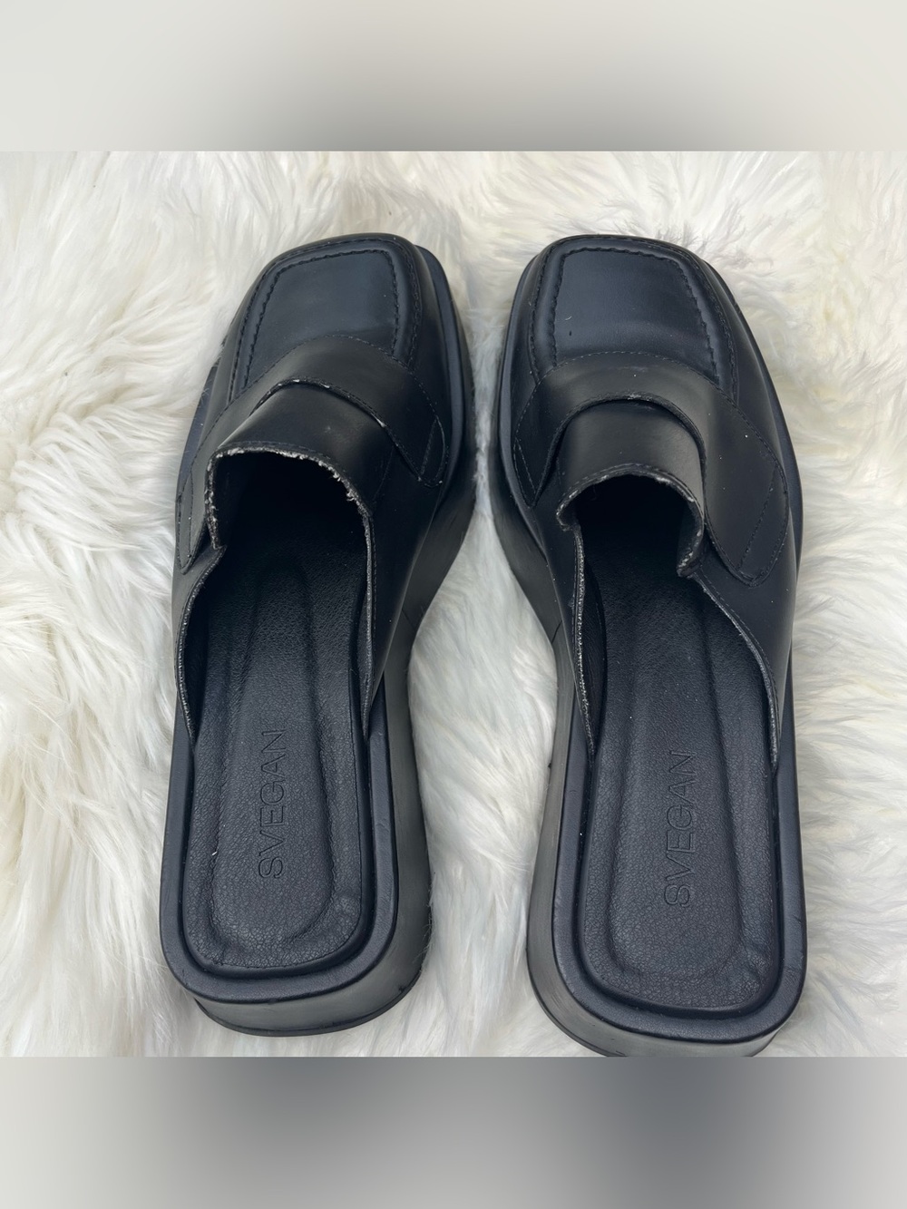 Svegan Tempera Vegan Leather Mule Loafers - Picture 8 of 11